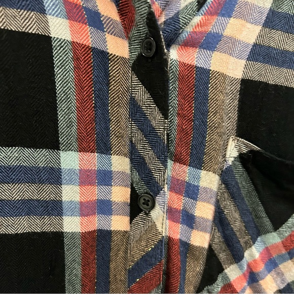 Rails Hunter Button Down Shirt Small black melon aqua - Picture 6 of 16